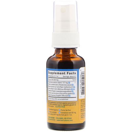Örter, Homeopati, Örter: Herb Pharm, Herbs on the Go, Anxious Moment, 1 fl oz (30 ml)
