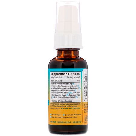 Örter, Homeopati, Örter: Herb Pharm, Herbs on the Go, Daily Stress Balance, 1 fl oz (30 ml)