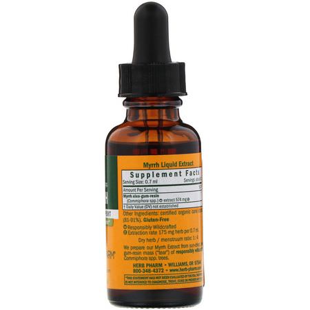 Homeopati, Örter: Herb Pharm, Myrrh, 1 fl oz (30 ml)