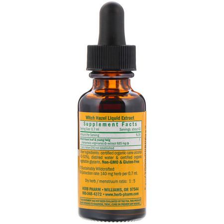 Homeopati, Örter: Herb Pharm, Witch Hazel, 1 fl oz (30 ml)