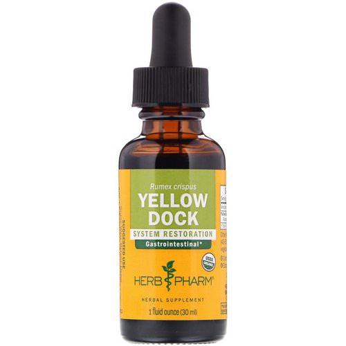Herb Pharm, Yellow Dock, 1 fl oz (30 ml) Review