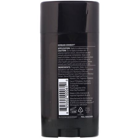 Deodorant, Bath: Herban Cowboy, Deodorant, Blossom, 2.8 oz (80 g)