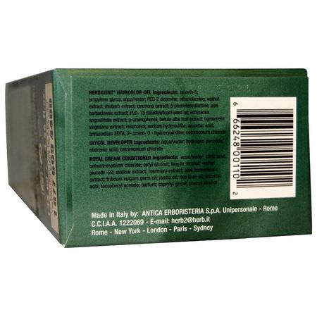 Permanent, Hårfärg, Hårvård, Bad: Herbatint, Permanent Haircolor Gel, 4D Golden Chestnut, 4.56 fl oz (135 ml)