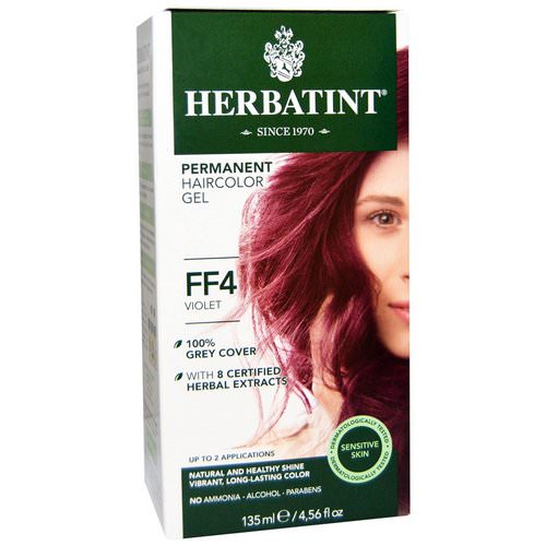 Herbatint, Permanent Haircolor Gel, FF 4, Violet, 4.56 fl oz (135 ml) Review