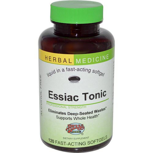 Herbs Etc, Essiac Tonic, Alcohol Free, 120 Fast-Acting Softgels Review