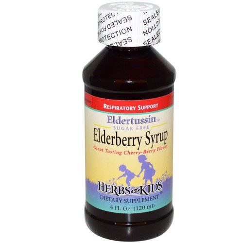 Herbs for Kids, Sugar Free Elderberry Syrup, Cherry-Berry Flavor, 4 fl oz (120 ml) Review