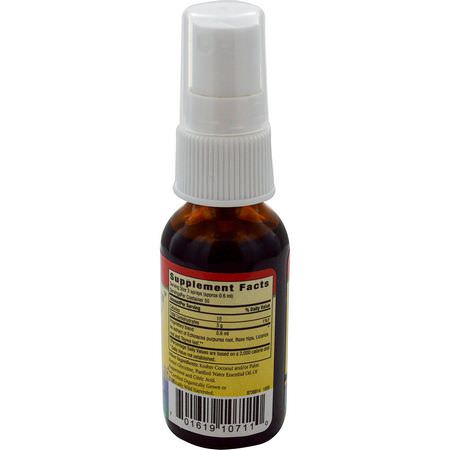 Förkylning, Kosttillskott, Hosta, Influensa: Herbs for Kids, Super Kids Throat Spray, Peppermint, 1 fl oz (30 ml)