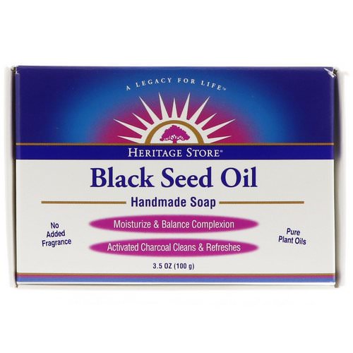 Heritage Store, Black Seed Oil Handmade Soap, 3.5 oz (100 g) Review