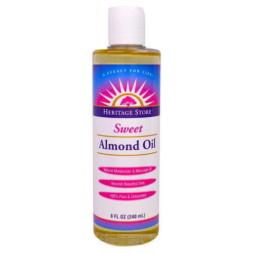 Heritage Store, Sweet Almond Oil, 8 fl oz (240 ml) Review