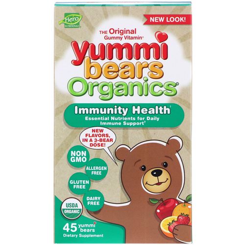 Hero Nutritional Products, Yummi Bears Organics, Immunity Health, 45 Yummi Bears Review