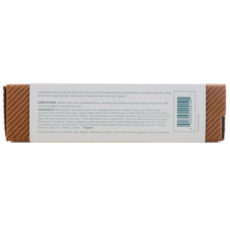 Scrub, Exfoliators, Scrub, Tone: Himalaya, Botanique, Exfoliating Walnut & Wood Apple Face Scrub, 5.07 fl oz (150 ml)