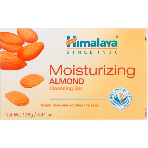 Himalaya, Moisturizing Cleansing Bar, Almond, 4.41 oz (125 g) Review