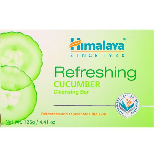 Himalaya, Refreshing Cleansing Bar, Cucumber, 4.41 oz (125 g) Review