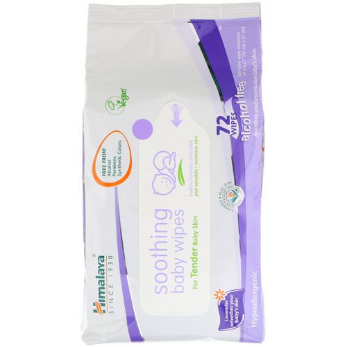Himalaya, Soothing Baby Wipes, Alcohol Free, 72 Wipes Review