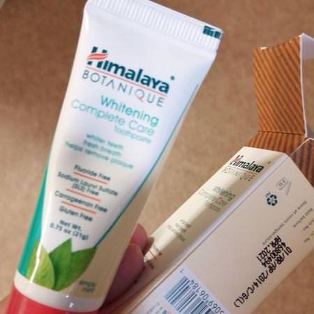 Himalaya, Whitening Mint Travel Toothpaste, Simply Mint, 0.75 oz (21 g)