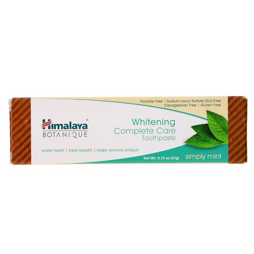Himalaya, Whitening Mint Travel Toothpaste, Simply Mint, 0.75 oz (21 g) Review