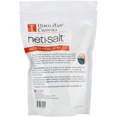 Sinus Wash, Nasal, First Aid, Medicine Cabinet: Himalayan Institute, Neti Salt, Salt for Nasal Wash, 1.5 lbs (680.3 g)