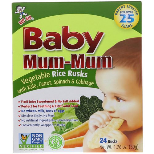 Hot Kid, Baby Mum-Mum, Vegetable Rice Rusks, 24 Rusks Review