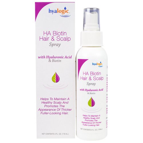 Hyalogic, HA Biotin Hair & Scalp Spray, 4 fl oz (118 ml) Review
