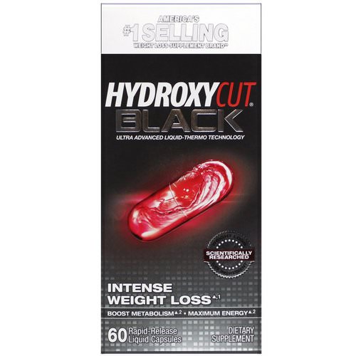 Hydroxycut, Black, 60 Rapid-Release Liquid Capsules Review