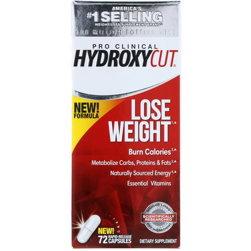 Hydroxycut, Pro Clinical Hydroxycut, Lose Weight, 72 Rapid-Release Capsules Review