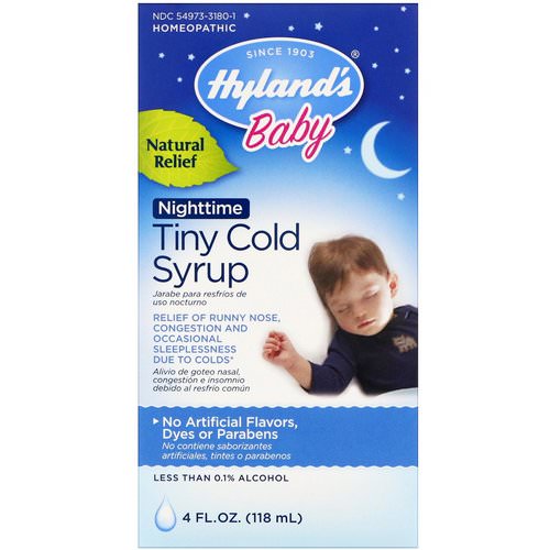 Hyland's, Baby, Nighttime Tiny Cold Syrup, 4 fl oz (118 ml) Review