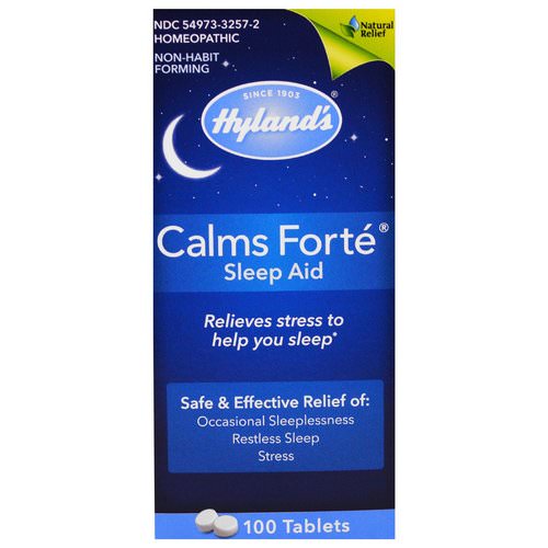 Hyland's, Calms Forte, Sleep Aid, 100 Tablets Review