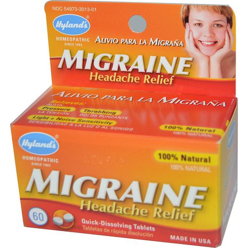 Hyland's, Migraine Headache Relief, 60 Tablets Review