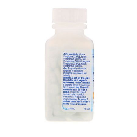 Lugna, Kosttillskott, Homeopati, Örter: Hyland's, Nerve Tonic, Stress Relief, 100 Quick-Dissolving Tablets