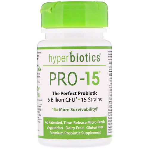 Hyperbiotics, PRO-15, The Perfect Probiotic, 5 Billion CFU, 60 Patented, Time-Release Tablets Review