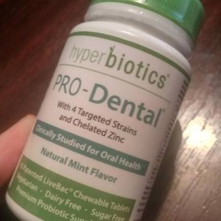 Hyperbiotics, PRO-Dental, Natural Mint Flavor, 45 Chewable Tablets