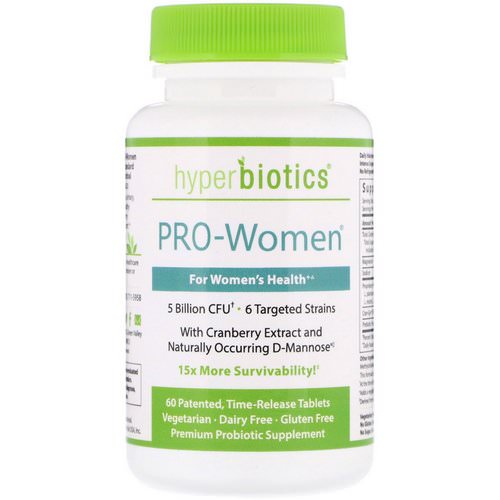 Hyperbiotics, PRO-Women, 5 Billion CFU, 60 Time-Release Tablets Review