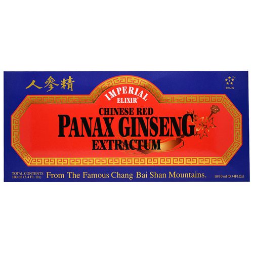 Imperial Elixir, Chinese Red Panax Ginseng Extractum, 10 Bottles, 0.34 fl oz (10 ml) Each Review