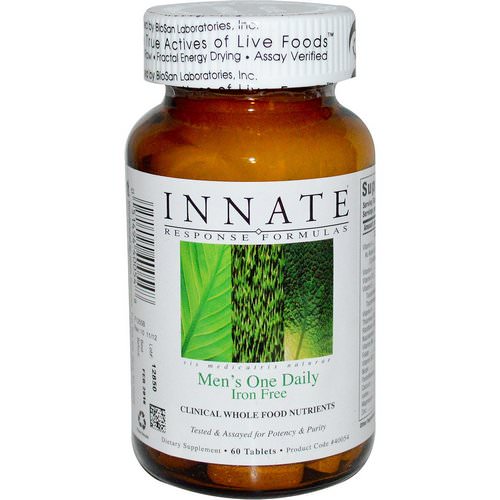 Innate Response Formulas, Men's One Daily, Iron Free, 60 Tablets Review