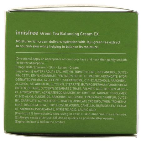 Innisfree K-Beauty Moisturizers Creams Green Tea Skin Care - Skin Care För Grönt Te, K-Beauty Moisturizers, Krämer, Ansiktsfuktare