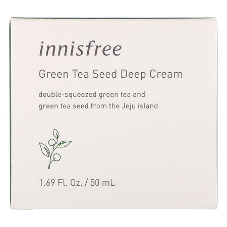 K-Beauty Moisturizers, Creams, Face Moisturizers, Beauty: Innisfree, Green Tea Seed Deep Cream, 1.69 fl oz (50 ml)