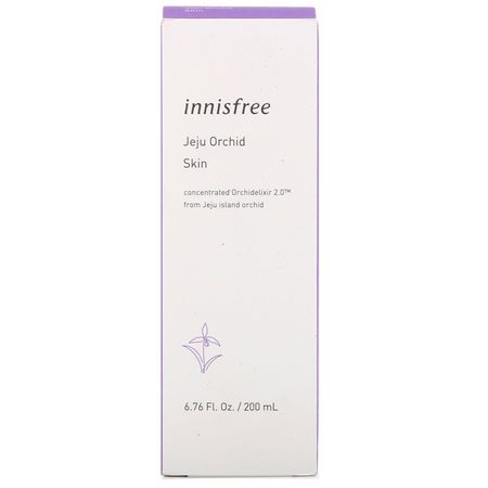Toners, K-Beauty Cleanse, Scrub, Tone: Innisfree, Jeju Orchid Skin, 6.76 fl oz (200 ml)