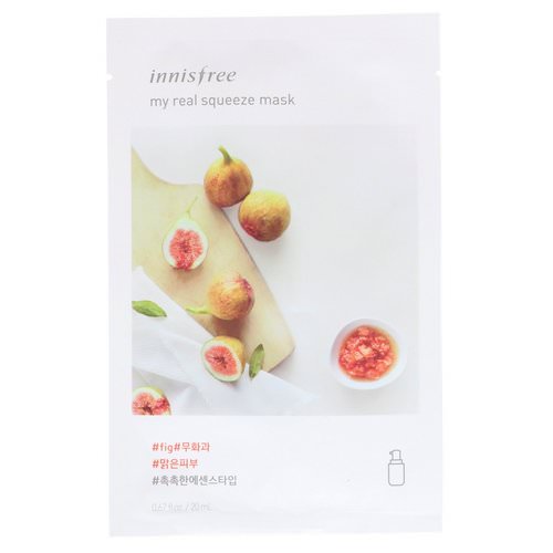 Innisfree, My Real Squeeze Mask, Fig, 1 Sheet Review