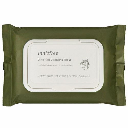 Innisfree, Olive Real Cleansing Tissue, 30 Sheets Review