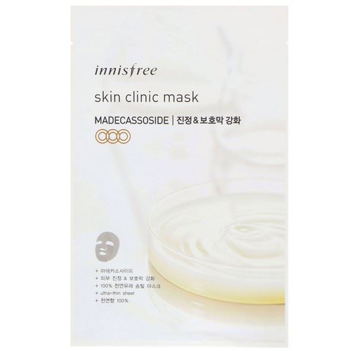 Innisfree, Skin Clinic Mask, Madecassoside, 1 Sheet Review