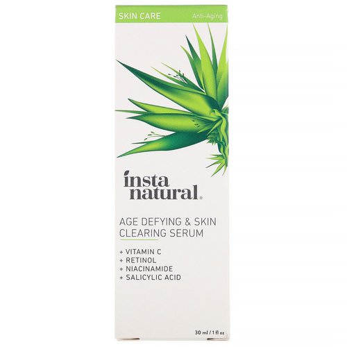 InstaNatural, Age-Defying & Skin Clearing Serum, Anti-Aging, 1 fl oz (30 ml) Review