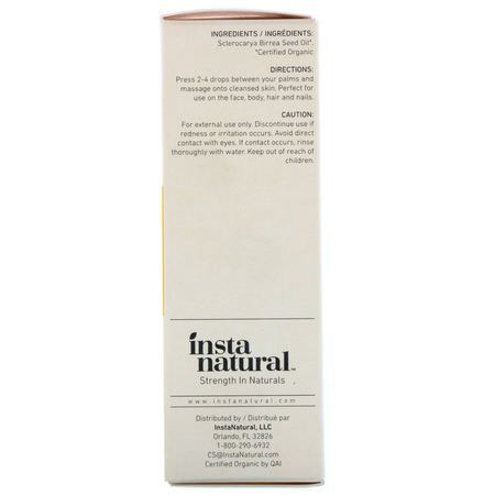 Nagelvård, Massageoljor, Kropp, Bad: InstaNatural, Complete Organics Marula Oil, 1 fl oz (30 ml)