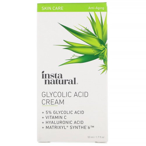 InstaNatural, Glycolic Acid Cream, 1.7 fl oz (50 ml) Review