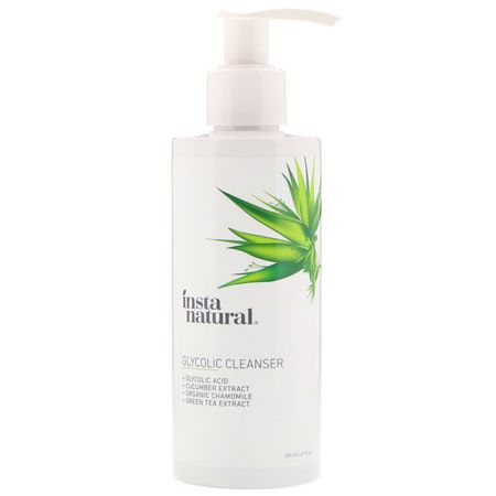 InstaNatural Face Wash Cleansers Green Tea Skin Care - Hudvård För Grönt Te, Rengöringsmedel, Ansikts Tvätt, Skrubba