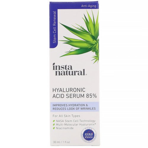InstaNatural, Hyaluronic Acid Serum 85%, Anti-Aging, 1 fl oz (30 ml) Review