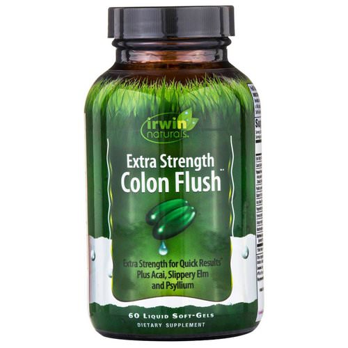 Irwin Naturals, Colon Flush, Extra Strength, 60 Liquid Soft-Gels Review