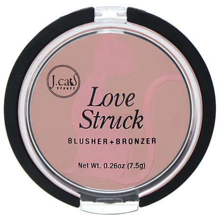 Bronzer, Rodnad, Ansikte, Smink: J.Cat Beauty, Love Struck, Blusher + Bronzer, LGP102 Honey Bunches, 0.26 oz (7.5 g)