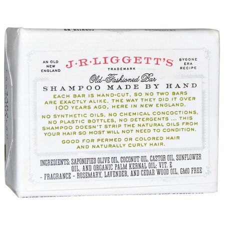 Schampo, Hårvård, Bad: J.R. Liggett's, Old-Fashioned Bar Shampoo, Herbal Formula, 3.5 oz (99 g)