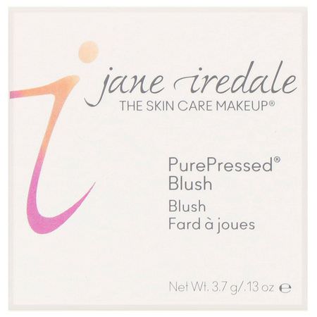Blush, Face, Makeup: Jane Iredale, PurePressed Blush, Barely Rose, 0.13 oz (3.7 g)