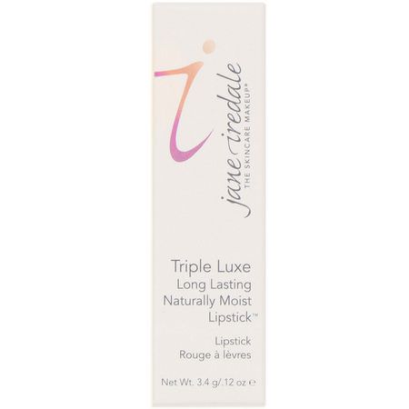 Läppstift, Läppar, Smink: Jane Iredale, Triple Luxe, Long Lasting Naturally Moist Lipstick, Natalie, .12 oz (3.4 g)